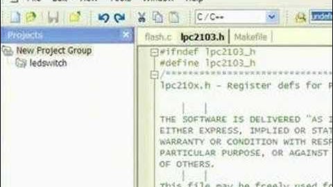 LPC2103 LED Blinking