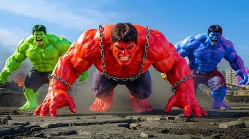 HULK vs RED HULK EPIC BATTLE! However, BLUE HULK Unexpected SAVE Changes Everything!