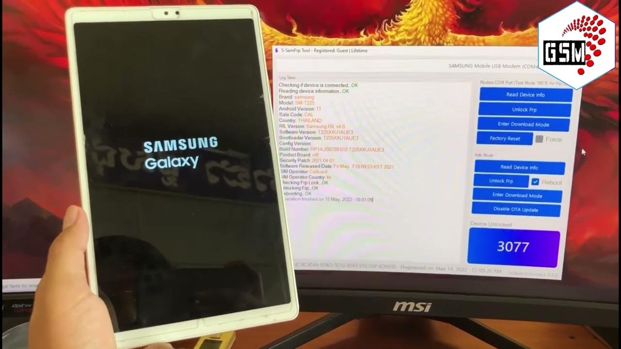Samsung Galaxy Tab A7 Lite Android 11 FRP Remove Without Any App or Alliance Shield X SSam