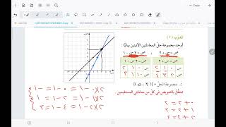 الصف التاسع حل معادلتين خطيتين في متغيرين أ/ أحمد جمال منهج الكويت screenshot 4