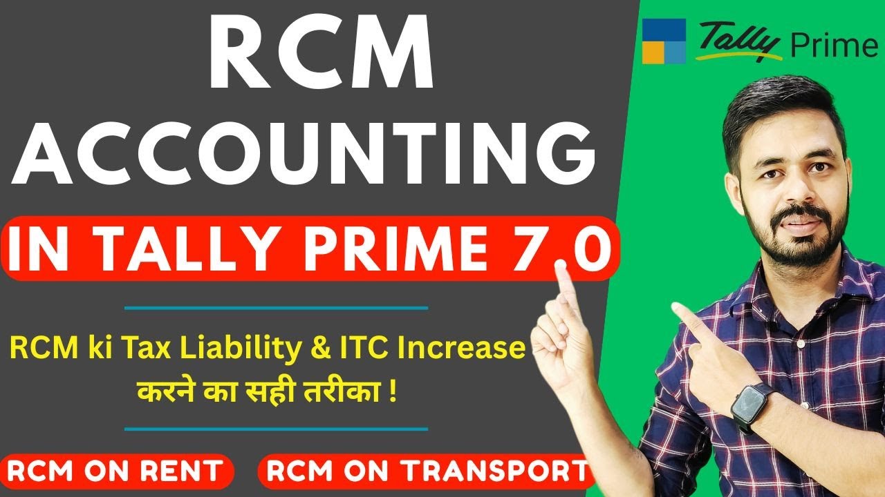 RCM On Rent Accounting in Tally Prime 7.0 | How to Make Self Invoice for RCM in Tally Prime 7.0 |