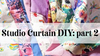 Part 2: Building my own mixed media curtains