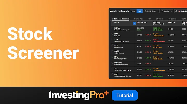 Stock Screener | Investing Pro+ Tutorials