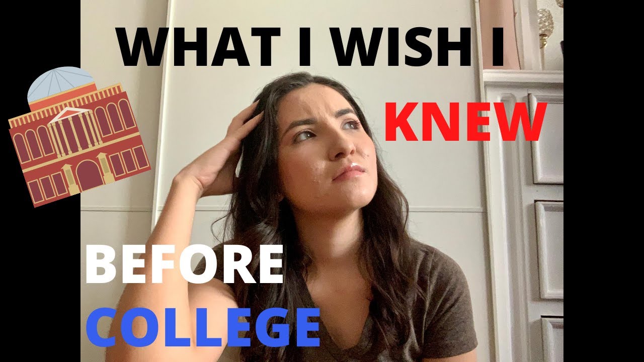 What I Wish I Knew Before Freshman Year // College Advice - YouTube
