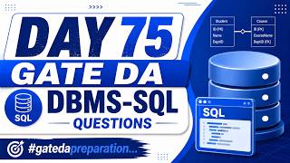 Day 75: GATE DA Daily Practice Series | DBMS-SQL Questions | #gatedapreparation