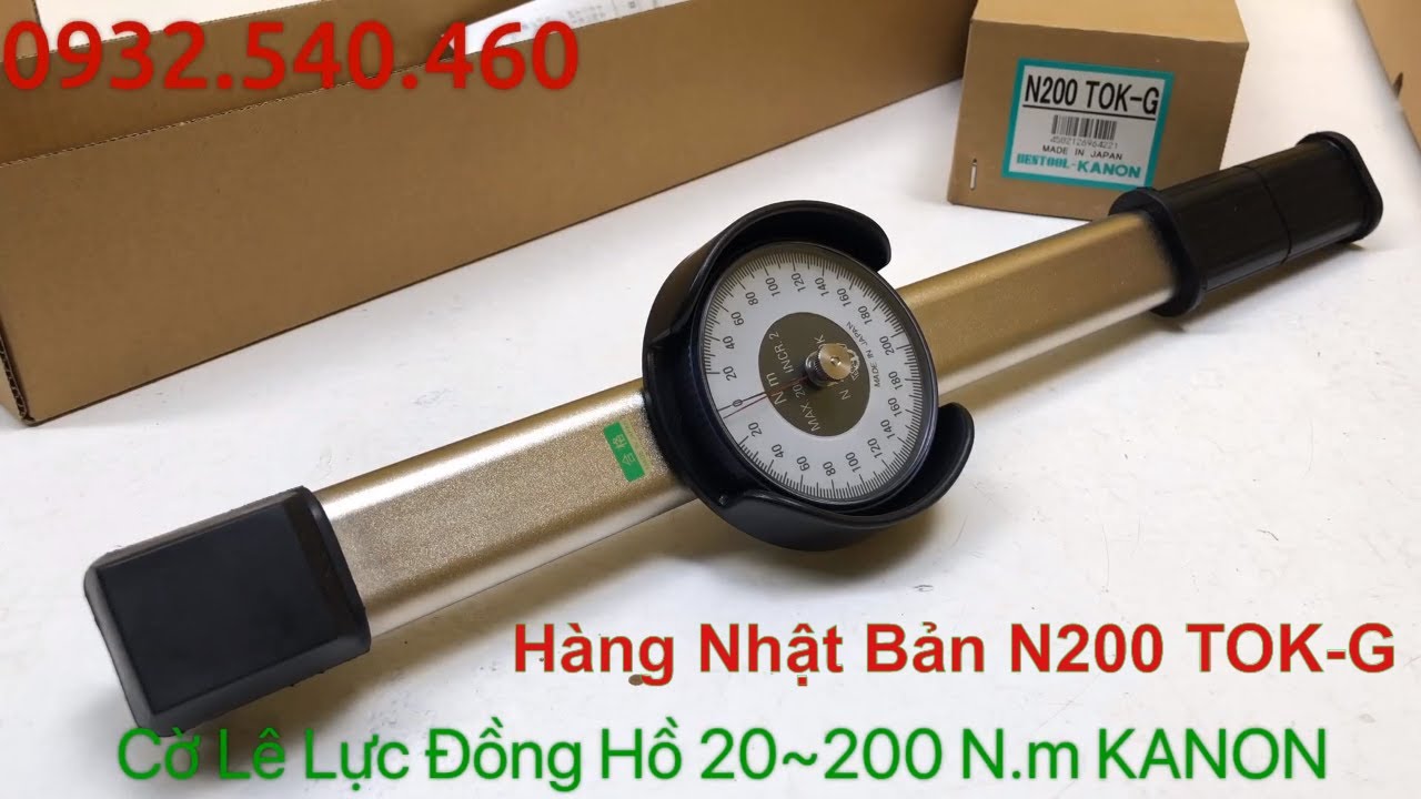 Cờ Lê Test Lực Đồng Hồ 20~200 N.m KANON - Nhật Bản | Cờ Lê Lực N200 TOK Hàng Nhập Khẩu Chính Hãng