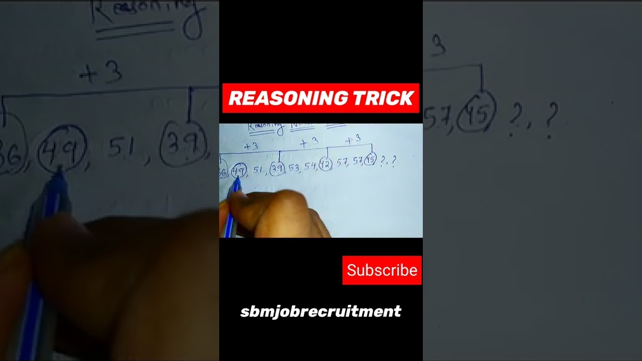 Reasoning tricks// math//rrb,opsc,osssc,ossc,ct,bed//