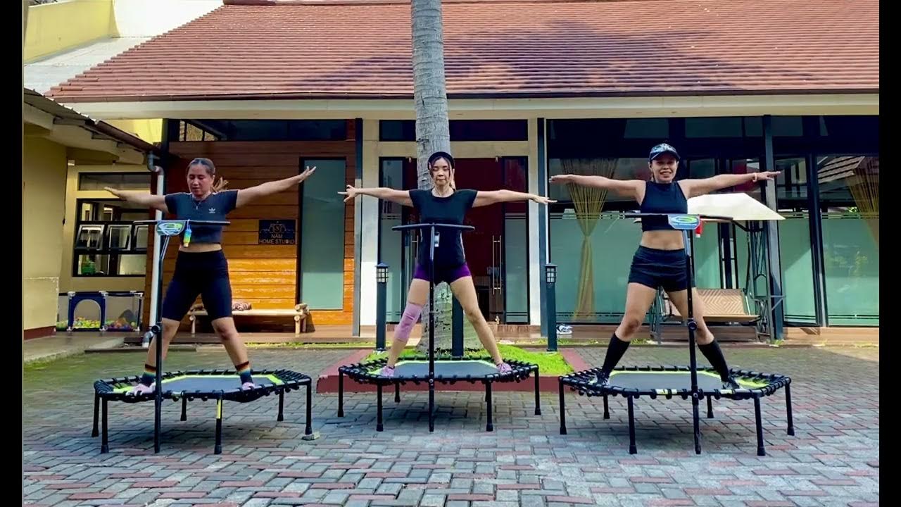 TRAMPOLINE FITNESS CHOREOGRAPHY Jennifer Lopez Booty ft. Iggy