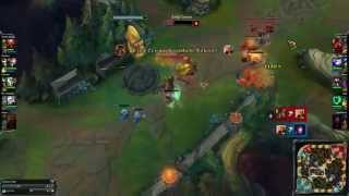 [LoL] Diamond Azir 2v1 Outplay