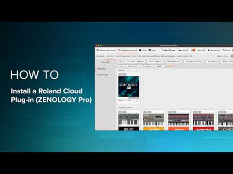 How To Install a Roland Cloud Plug-in