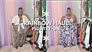 PLUS SIZE RAINBOW HAUL AND TRY-ON