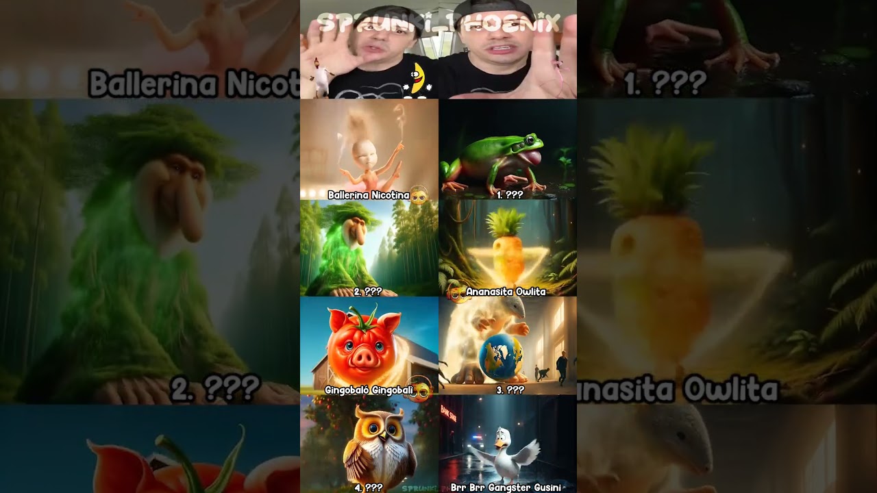 PIPPI POPPA PIPPO PEPPE X BRR BRR PATAPIM | BUT WHAT ARE THEIR NAMES?🍍🌳🐸🍊 