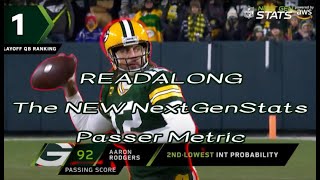 Article on Next Gen Stats Passer Metric READALONG