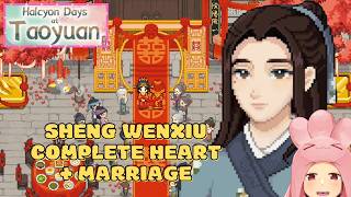 Halcyon Days at Taoyuan Complete Sheng Wenxiu Romance & Marriage Guide (All Heart Events + Wedding