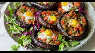 Siba's Stuffed Mushrooms With Quail Eggs Recipe