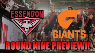 Essendon v GWS Round Nine Prediction   Preview