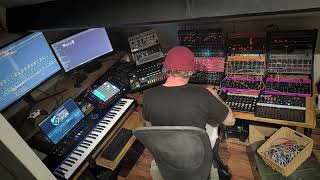 Two Behringer Edges,Syncussion Sy1,Grind,Neutron,Crave, Rd6,Rd8 ,Arturia Microfreak Akai Apc40Mk2