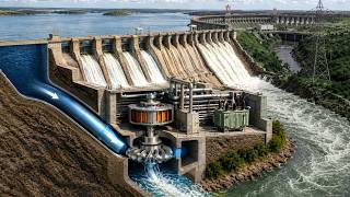 How Electricity Is Generated Inside Massive Hydroelectric Power Plant