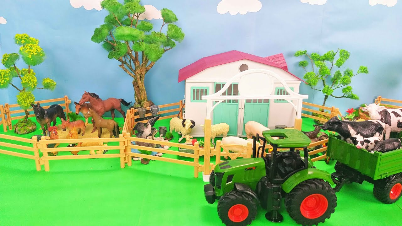 Создайте веселую ферму — изучайте названия и звуки сельскохозяйственных животных для детей.