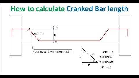 How to calculate cranked bar (Bent-up bar)  Length  in RCC Beam | Civil Engineering Basic Knowledge