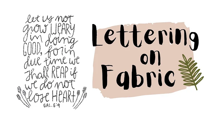 Master the Art of Fabric Lettering: Step-by-Step Guide