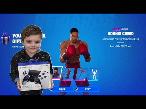 Unboxing My NEW £200 Ps5 Controller Review &amp; Gifting My 9 Year Old Kid Fortnite Skin Bundle CREED