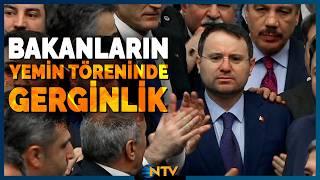 Son Dakika: Akın Gürlek Ve Mustafa Çiftçinin Yemin Töreni Esnasında Mecliste Gergin Anlar Ntv