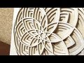 Scroll saw fretwork project - floral ornament Scroll saw fretwork project - floral ornament