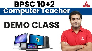 Demo Class | Bihar BPSC (10+2) Computer Teacher Vacancy 2023 Online Classes Manjeet Sir