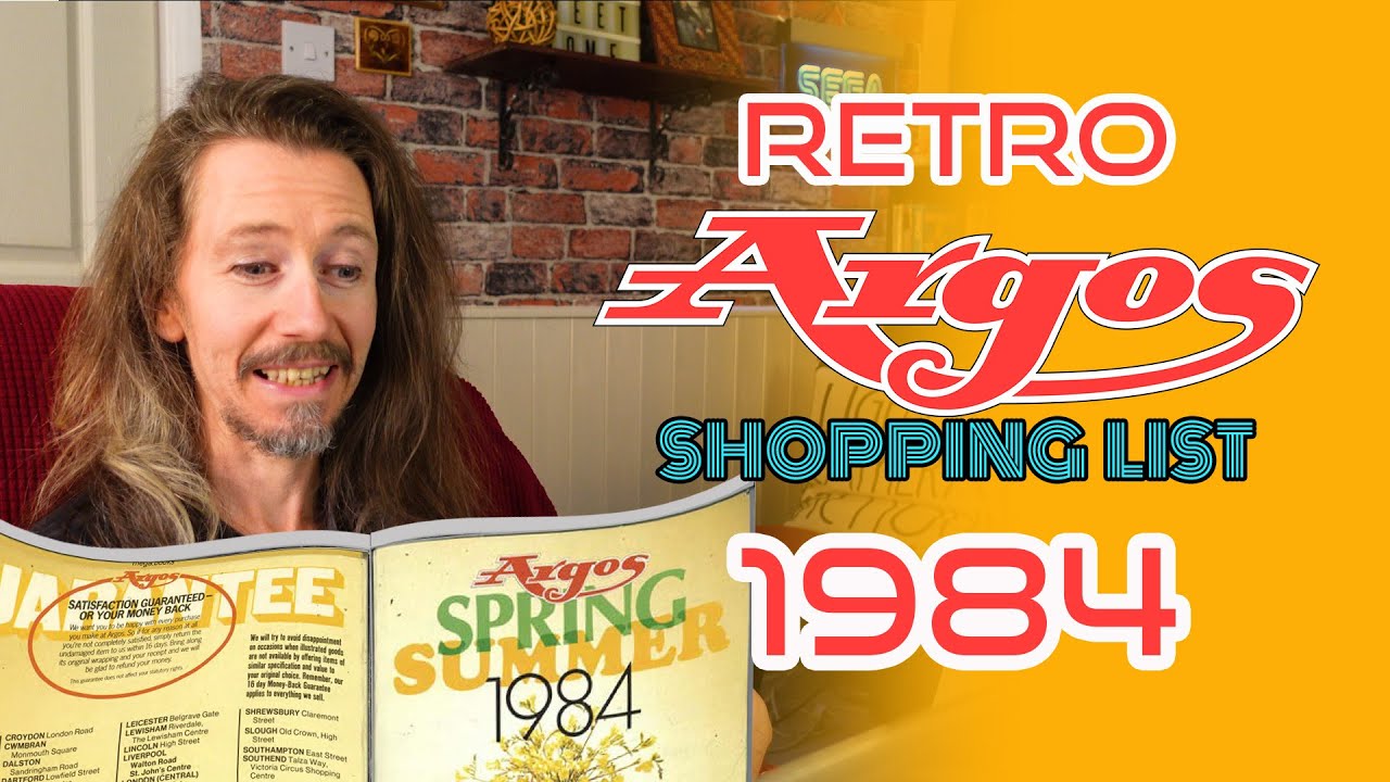 Retro Argos Shopping List (1984) | Harvey Retro