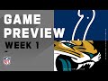 Indianapolis Colts vs. Jacksonville Jaguars Week 1 NFL Game Preview