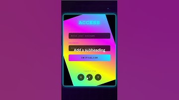 Neon Login Form Hover Effect #coding #webdevelopment #programming