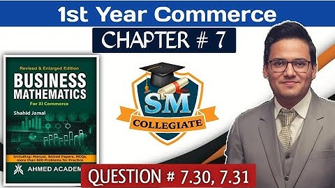 Ex # 7 | Q #  7.30, 7.31 | Matrices & Determinants | B Maths| I.Com Part 1 | Karachi/Sindh board