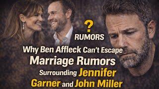 SHOCKING🚨: Ben Affleck FINALLY CONFESSES on Jennifer Garner and John Miller's marriage 