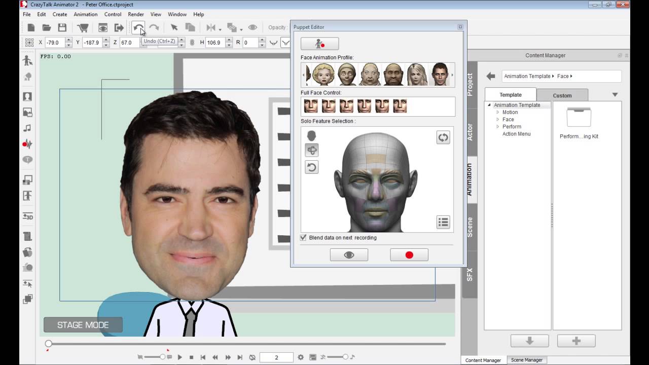 CrazyTalk Animator 2 Tutorial - Face - Basic Facial Puppeteering - YouTube