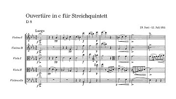 Franz Schubert – Overture in C minor, D.8