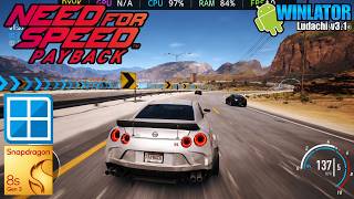Need For Speed Payback on Android | Winlator Ludashi v3.1 | Tested on SD 8s Gen 3   settings