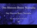 Om shreem brzee namaha   the lakshmi mantra 108 times