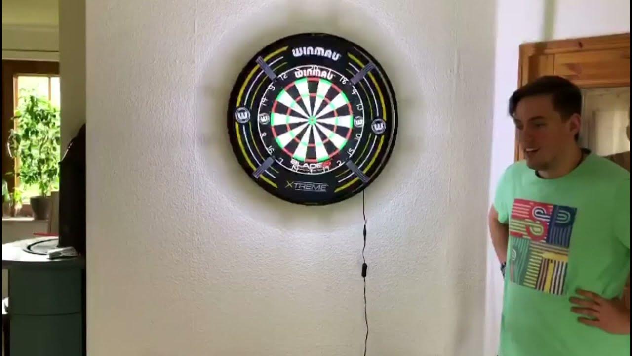 Dart-Wand im Wohnzimmer bauen Teil 1 - Dartscheibe umhängen