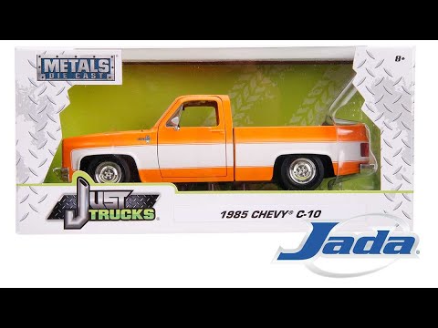 JADA TOYS - 1/24 1985 CHEVROLET C10 STOCK ORANGE & WHITE – Boss