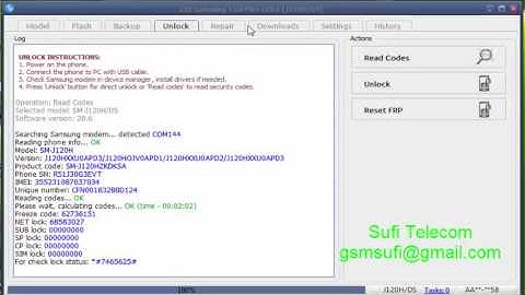 Samsung J1 J120H/DS country lock, sim network unlock pin Done Easy By Z3X
