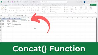 How to use the CONCAT function in Excel (Quick & Simple)