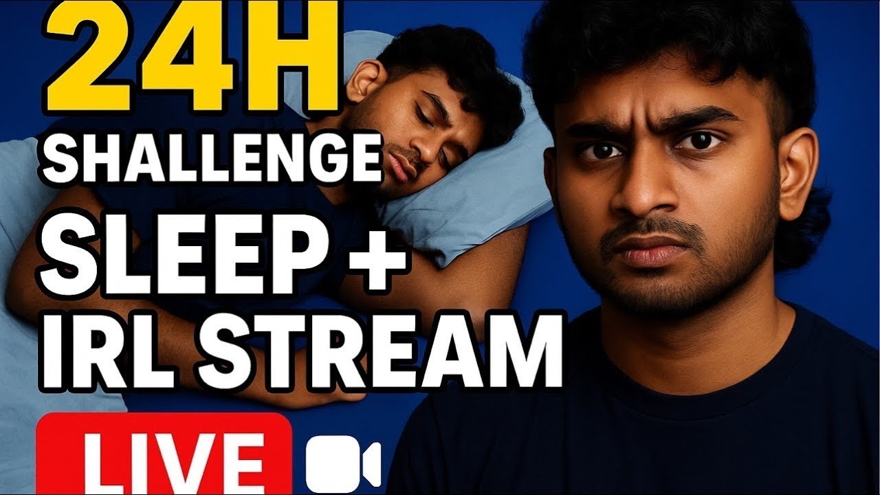 24H Challenge 12 Hours Left⏳: Sleep + IRL Stream LIVE 🎥 - YouTube