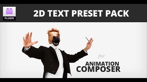 2D Text Preset Pack for Animation Composer Plug-in (After Effects Template)