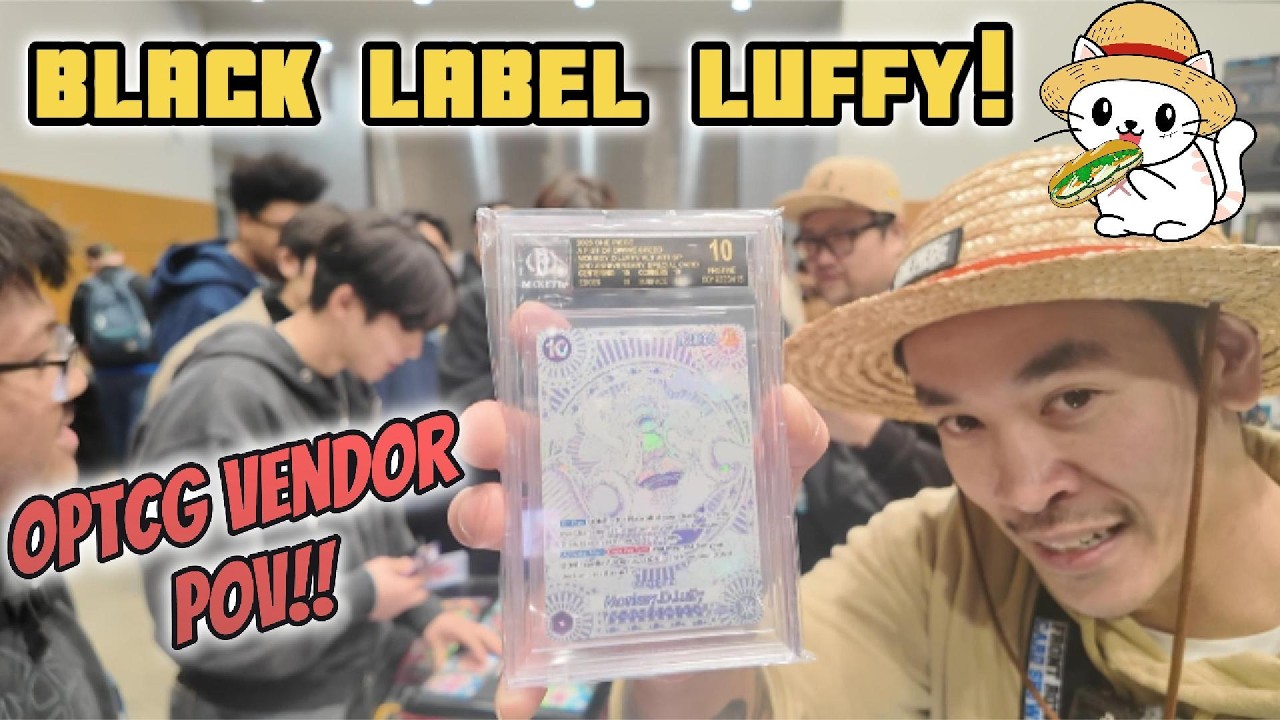 Первая выставка 2026 года | Он оценил карту Луффи с чёрной этикеткой!! | Первый ряд в Сиэтле | Мн...