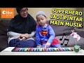 Superhero Sholeh Belajar Musik Dengan Piano Ajaib Yang Bisa di Gulung !