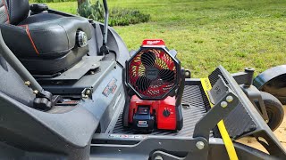 Milwaukee jobsite fan m18 (unboxing)