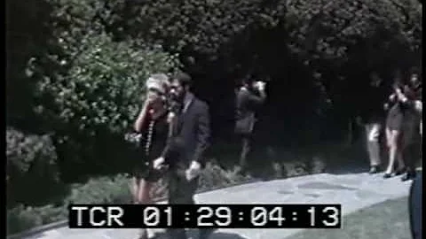 Jay Sebring's funeral: Roman Polanski arrives
