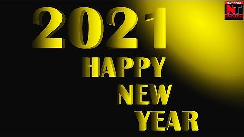 Shadow Text Effect In CorelDRAW || Happy New Year 3D Text Design In CorelDRAW