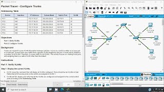3.4.5 Packet Tracer - Configure Trunks